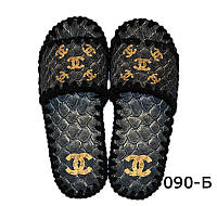 Женские фетровые тапочки ручной работы «Chanel» Тапки Шанель размеры 36-41, 23-26 см (VD-090-Б)