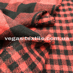 Двостороння Сорочка тканина байка карта Червона з чорним Туреччина