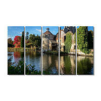Модульная картина Art-Wood «Замок Скотни в Англии» 5 модулей 120x180 см