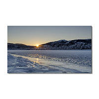 Модульная картина Art-Wood «Зимний закат озеро» 1 модуль 40х60 см