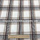 Сорочкова тканина байка карта Бежевий Туреччина, фото 2