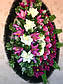 Вінок похоронний з штучних квітів (ЕВ №1 Елітний), розміри 175*75см, доставка по Україні., фото 9