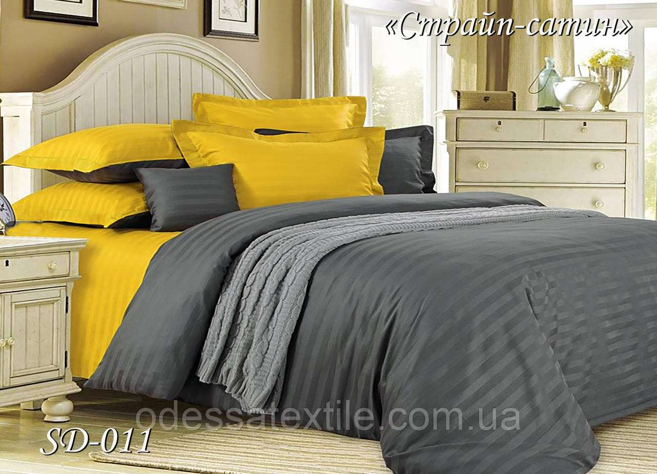 Комплект постільної білизни ТМ Тет-@-Тет Double Stripe Satin SD-011 евро