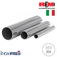 Труба з неіржавкої сталі RM (AISI 304) D 35x1.5 мм. для опалення (Італія)