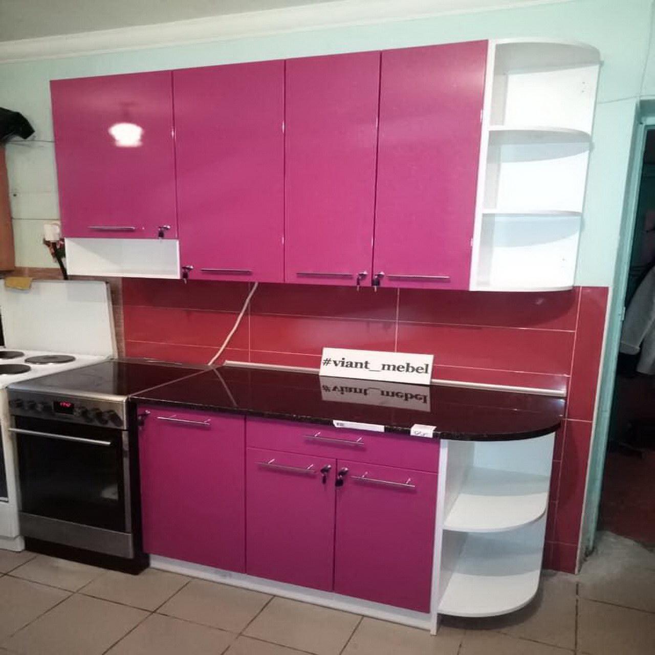 Фиолетовый кухонный гарнитур под заказ - фото 4 - id-p1494744402