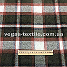 Сорочкова тканина байка карта Зелений з рудим Туреччина (ширина 1.5 м), фото 2