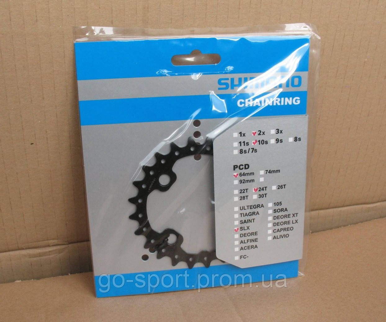Зірка шатунів Shimano SLX FC-M675 24T