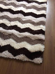 Хутряний ворсистий великий килимок Травка 200х150 см із довгим ворсом