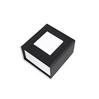 Чорна коробка для кільця оптом. Подарункова коробочка для кільця (шарма Pandora)