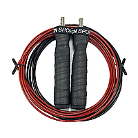 Скакалка швидкісна для кроссфита UP & FORWARD Speed Rope PRO+ Black