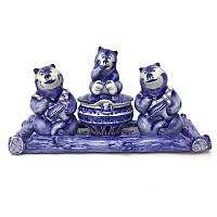 Фигурка керамическая сувенир Три медведя