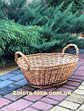 Плетений кошик для дров « Господарська». Арт:Н 029, фото 2