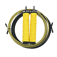 Скакалка скоростная для кроссфита UP & FORWARD Speed Rope PRO+ Yellow