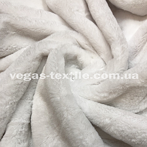 Штучне хутро 6 мм ворс поліроване Біле