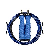Скакалка швидкісна для кроссфіта UP & FORWARD Speed Rope PRO+ Blue