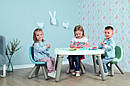 Дитячий стільчик Smoby зі спинкою Бірюзово-білий 880109, фото 4