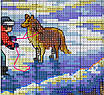 Набір для вишивання за нанесеною на канву схемою "Return from Christmas". AIDA 14CT printed 54*43 см, фото 6
