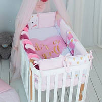 Постільний комплект в ліжечко Baby Veres It's a girl 6 одиниць, фото 3