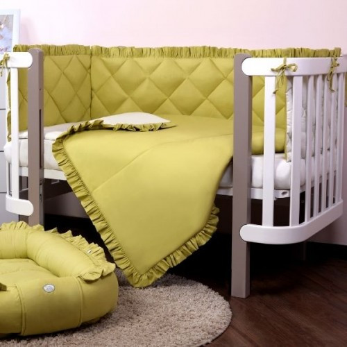 Постільний комплект в ліжечко Baby Veres Macaroon Green 6 одиниць