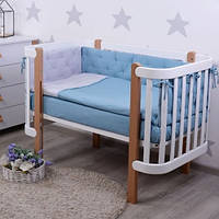 Постільний комплект в ліжечко Baby Veres Point blue 6 одиниць 219.02