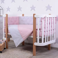 Комплект в ліжечко Baby Veres Point pink 6 одиниць, фото 2