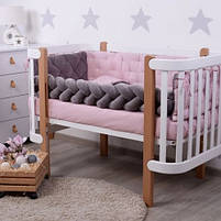 Постільний комплект в ліжечко Baby Veres Velour Taupe-rose 5 одиниць 218.02, фото 3