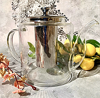 Чайник заварник стеклянный 650 мл Edenberg EB-19036 / Чайник для заварки чая термостекло