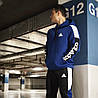 Спортивний костюм Adidas чоловічий теплий комплект, синій Адіас зимовий фліс, фото 3