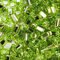 Бісер Peciosa Рубка прозорий блискучий 873 / 57220 розмір 10 Салатовий 5 грам
