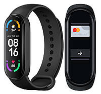 Глобальная Версия Xiaomi Mi Smart Band 6 NFC Black Оригинальный Фитнес-браслет XMSH16HM BHR4954GL