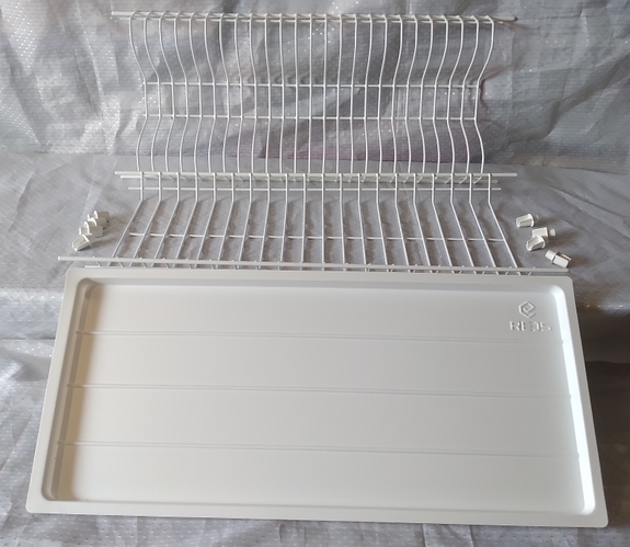 Купить Сушилка для посуды в шкаф 60 см, двухуровневая белая, цена 316 ...