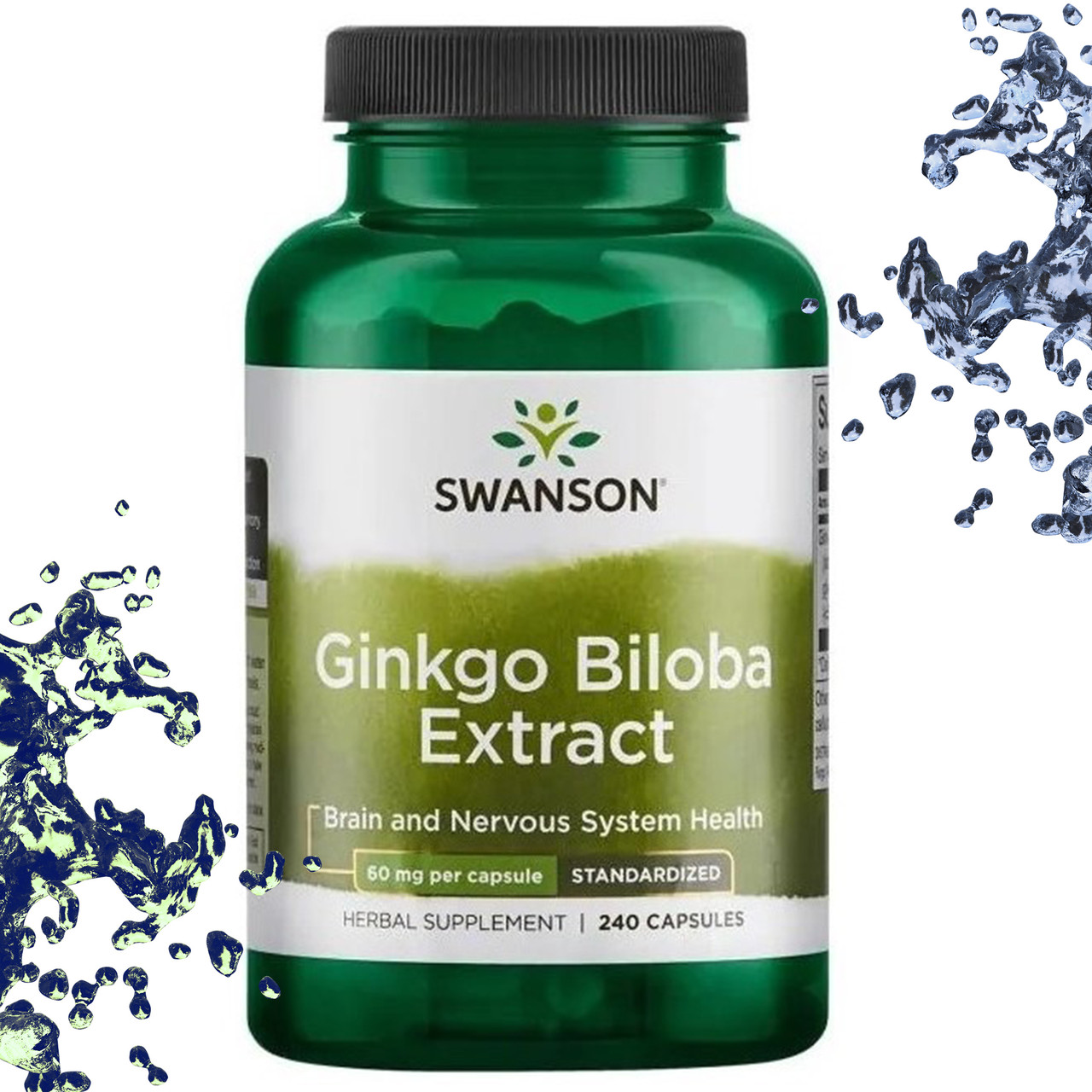 Гінкго Білоба Swanson Ginkgo Biloba Extract 60 мг 240 капсул