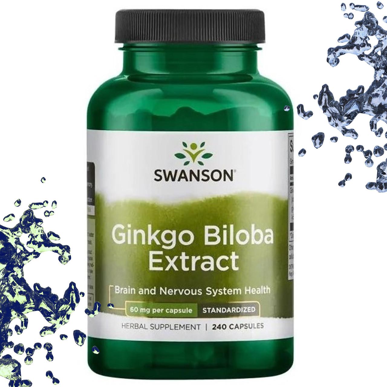 Гинкго Билоба Swanson Ginkgo Biloba Extract 60 мг 240 капсул - фото 1 - id-p1494838985