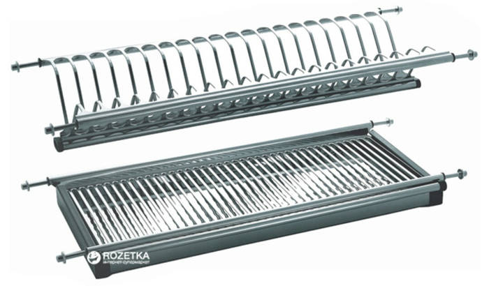 Купить Сушилка из нержавейки для посуды в шкаф 50 см двухуровневая ...