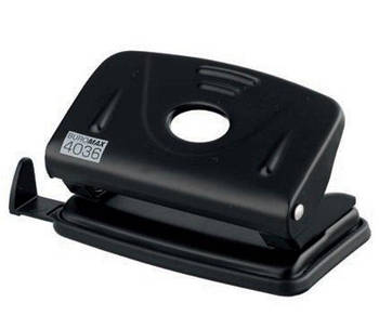 Діркопробивач металевий корпус Buromax, чорний BM.4036-01