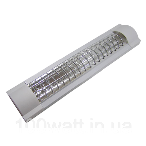Світильник люмінесцентний ZCFEMCW/20W ЛПО 1х18 ЕПРА розсіювач решітка ST291