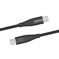 Кабель Promate cCord-2C USB-C to USB-C 3А 1 м Black (ccord-2c.black)