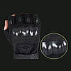 Тактичні рукавички з відкритими пальцями (S-XL) OAKLEY / Безпалі рукавиці Чорний L, фото 6