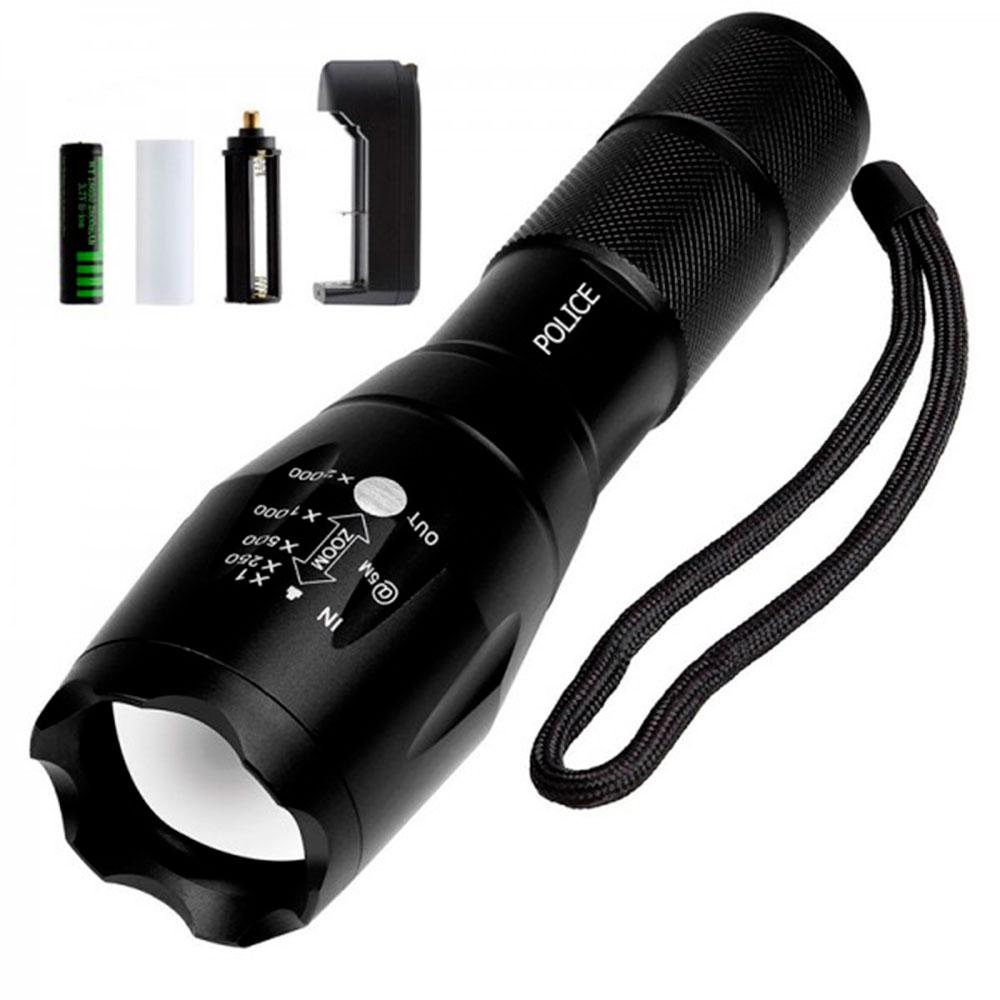 Світлодіодний ліхтар Bailong BL-1831-T6 / Ліхтар акумуляторний / Акумуляторний ліхтарик, фото 1