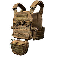 Плитоноска (Plate Carrier KARGO) Койот з напашним підсумком, фото 4