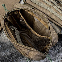 Плитоноска (Plate Carrier KARGO) Койот з напашним підсумком, фото 5