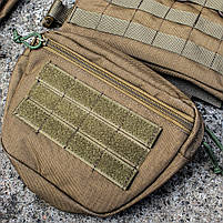 Плитоноска (Plate Carrier KARGO) Койот з напашним підсумком, фото 7