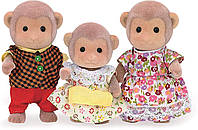 Sylvanian Families семья обезьян Calico Critters Mango Monkey Family Doll Set