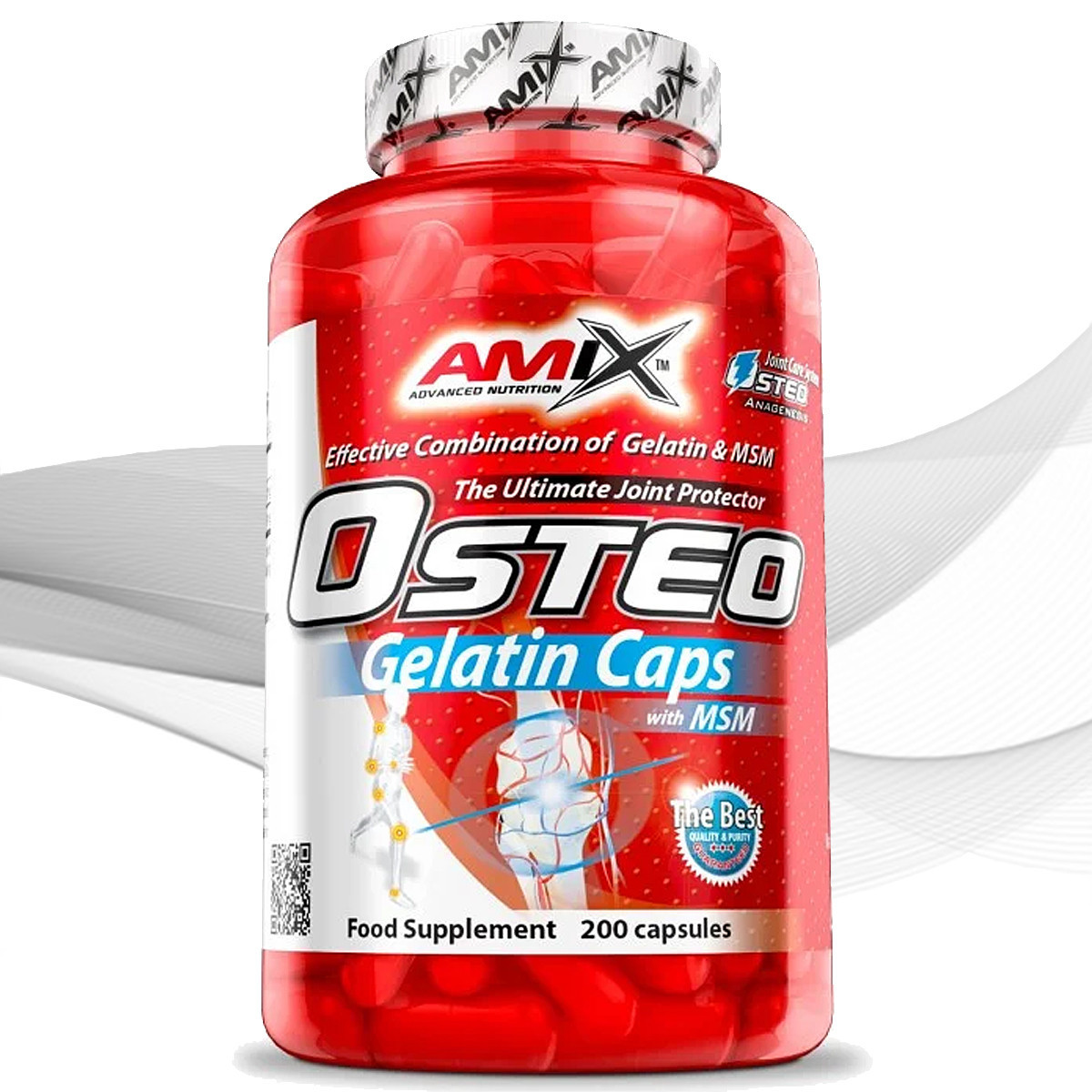 Хондропротектор Amix-Nutrition Остео Gelatine + MSM 200 капсул