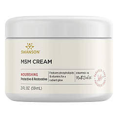 Крем для суглобів і зв'язок Swanson MSM Cream 59 мл