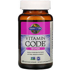 Вітаміни для жінок, Vitamin Code, Garden of Life, 120 капсул вегетаріанських
