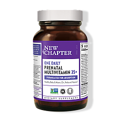 Щоденні Вітаміни для вагітних, One Daily Prenatal Multivitamin 35+, New Chapter, 30 таблеток