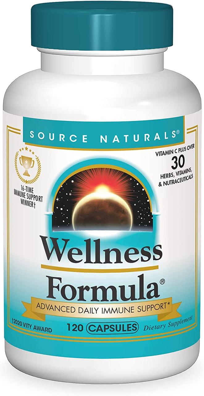 Захисний імунний комплекс, Source Naturals, Wellness Formula, 120 рослинних капсул