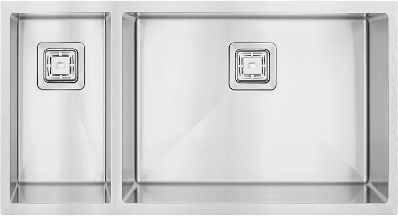 Кухонна мийка Fabiano Quadro 74 Right нержавіюча сталь 1,20 мм, чаша справа (8216.401.0900), фото 1