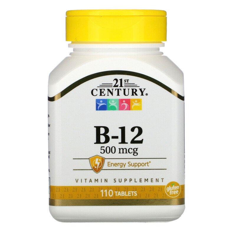 Вітамін б12 21st Century B-12 500 mcg 100 таблеток